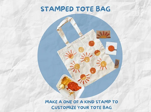 Stamped Tote Bags workshop with DaTrice Clark
