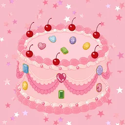 Pink Rhinestone Cake