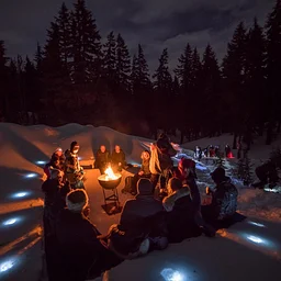 New Year’s Eve Bonfire on the Snow | Wanderlust Tours