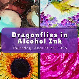 Dragonflies in Alcohol Ink