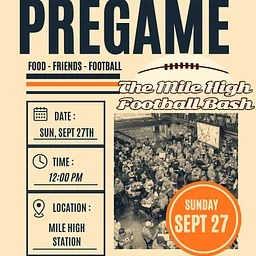 Mile High Football Bash @ MHS – 12 PM Doors open
