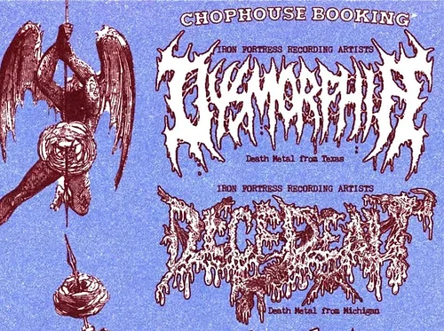 Dysmorphia, Decedent, Selfish Act, Drill, and Glimpse of Life