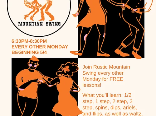 Every Other Monday: Rustic Mountain Swing FREE Dance Lessons!