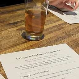 "First Draught" Write-in