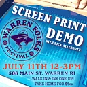 Folks Fest Screenprint Demo