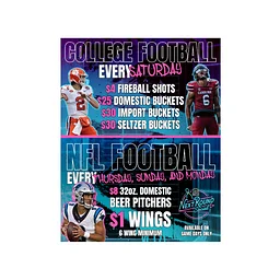College & NFL Football at Next Round Social