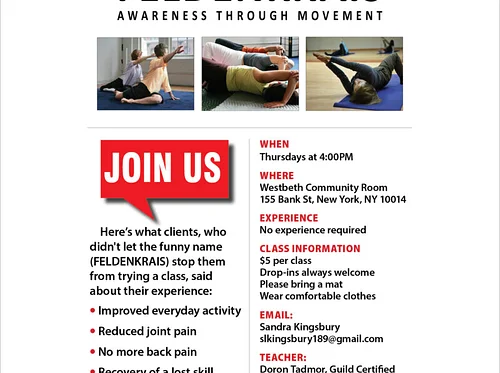 Feldenkrais Class 
 2026 classes