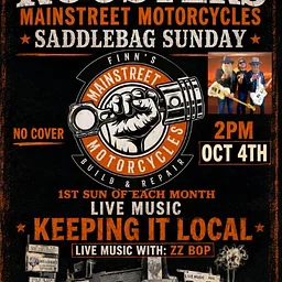 Saddlebag Sunday – Live Music – ZZ Bop