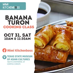 October 31 Turon (Banana Lumpia) Cooking class