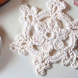 Nature (+) Crochet Snowflake Ornament