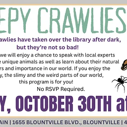 Blountville: Creepy Crawlies at the Library!
