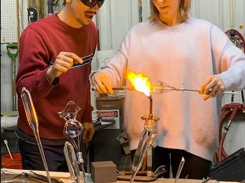 Glass blowing – shot glass or bud vase at The Vineyard at Hershey