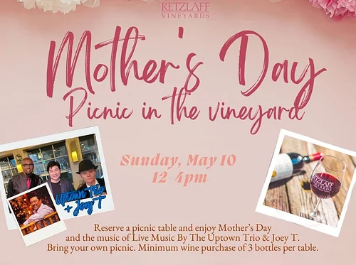 Mother’s Day Picnic w/ Live Music By The Uptown Trio with Joey T