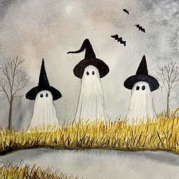 October Watercolor Sip & Paint