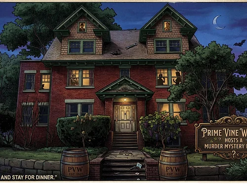 Whodunit at the Mansion A Roaring ’20s Murder Mystery Wine Tasting Dinner