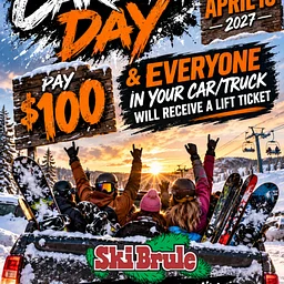 $100 Carload Day — Load Up. Hit the Hill