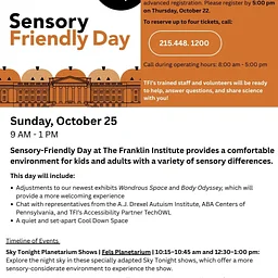 Sensory Friendly Day at the Franklin Institute