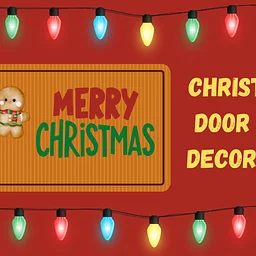 Christmas Door Mat Decorating