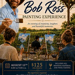 Paint & Sip Thursday Night Craft Bob Ross Style