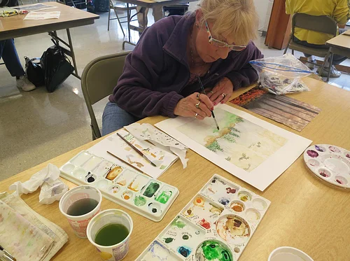 Try it Thursdays! Impressionistic Flower Painting