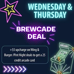 Wednesday/Thursday Brewcade deals