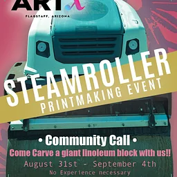 Community Carving - Steamroller Printmaking Event