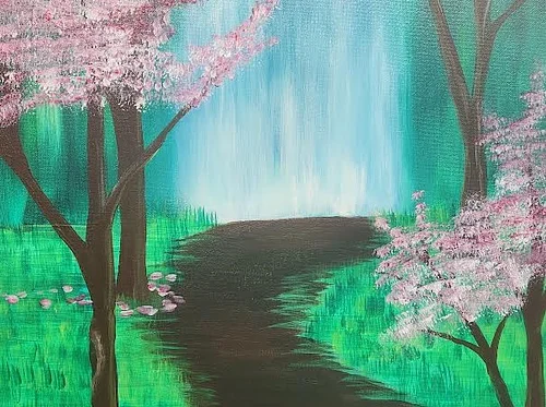 Spring Trail Sip and Paint Class