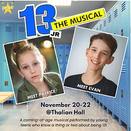 PCTC presents 13Jr the Musical