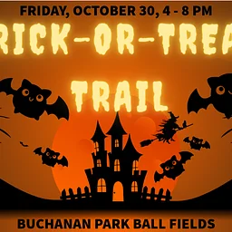 Oct302026 Trick or Treat Trail! Join EPRD on Buchanan Park Ball Fields with booths to trick-or-treat through, inflatables to enjoy, food trucks, and MORE! Read more »