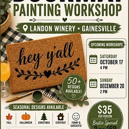 Doormat Painting Workshop Gainesville