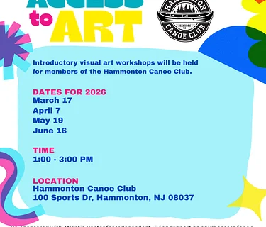 Noyes Access to Art workshops at the Hammonton Canoe Club