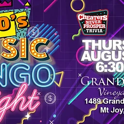 90s Music Bingo at grandview