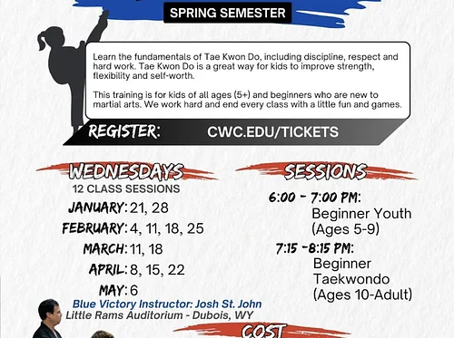 Blue Victory Taekwondo Spring Semester