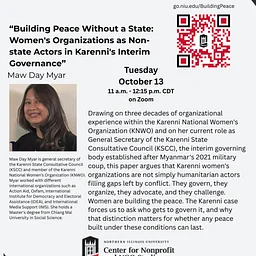 Building Peace without a State: Women's Organizations as Non-state Actors in Karenni's Interim Governance