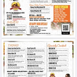 FOOD AND DRINK MENU