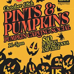 Pints and Pumpkins, pumpkin carving social