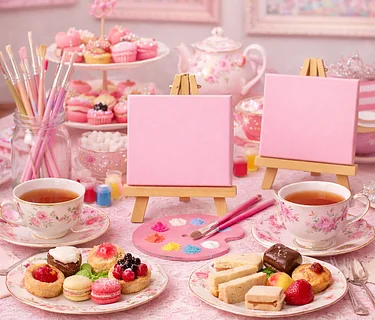 Wonderland Tea & Canvas: An Art + Mindfulness Experience for Mom & Me /Grandma & Me