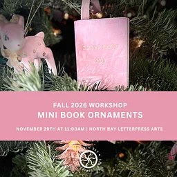 Workshop: Mini Book Ornaments