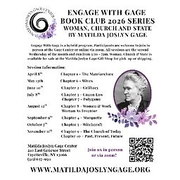 Engage with Gage Book Club: Women, Church & State - Chapters 9 and 10
