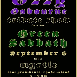 Ozzy Osbourne Tribute show featuring Green Sabbath