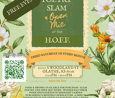 Slam Poetry - Open Mic Night - Hosted by Midnight Garden Publishing