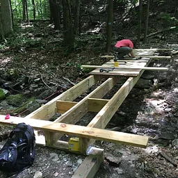 Pop-up trail workday: Day 1