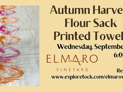 Autumn Harvest Flour Sack Printed Towels