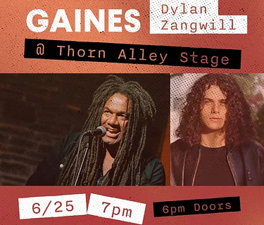 Jeffrey Gaines w/Dylan Zangwill @ Thorn Alley Stage at GoggleWorks