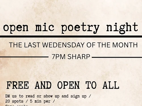 Open Mic Poetry Night