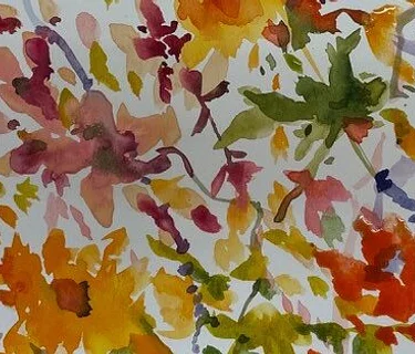 Watercolor Painting in the Moran Garden