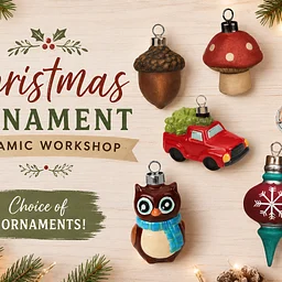 Ceramic Painting Workshop* Ornaments, Set Of 4 * Nov. 15th at 12pm