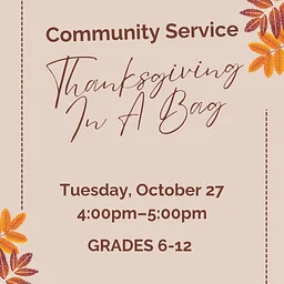 Community Service - Thanksgiving in a Bag
