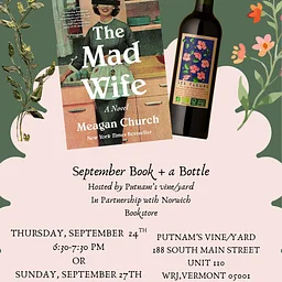 Book + Bottle: Thursday, September 24th 6:30-7:30PM