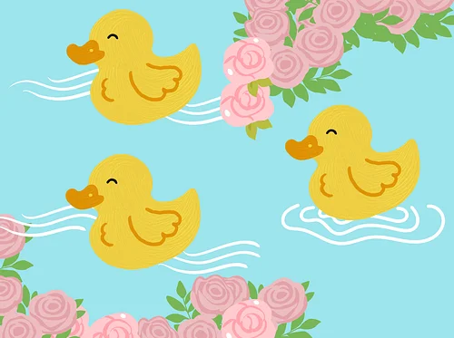 Vintage Duck Pond Cake